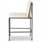 Darby Modern Classic White Performance Iron Counter Stool