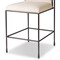 Darby Modern Classic White Performance Iron Counter Stool