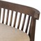Tobin Updated Traditional Off White Upholstered Brown Wood Counter Stool