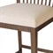 Tobin Updated Traditional Off White Upholstered Brown Wood Counter Stool