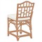 Judy Coastal Beach White Performance Brown Rattan Counter Stool