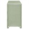 Elliana Coastal Beach Green Woven Rattan Double Dresser