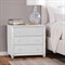Elliana Coastal Beach White Woven Rattan Bachelor Chest