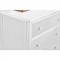 Elliana Coastal Beach White Woven Rattan Bachelor Chest
