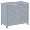 Elliana Coastal Beach Blue Woven Rattan Bachelor Chest