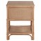Elliana Coastal Beach Brown Woven Rattan Nightstand