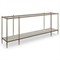 Presley Updated Traditional Gold Metal Console Table