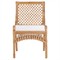 Cayden Coastal Beach Natural Rattan Dining Chair