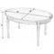 Rye Modern Classic Grey Brown Wood Oval Coffee Table