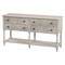 Florentine French Country Cream Marble Grey Wood Sideboard