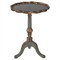 Milena Updated Traditional Green Wood Round Side Table