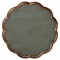 Milena Updated Traditional Green Wood Round Side Table