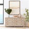 Nori Modern Classic Natural Wood Double Dresser