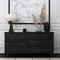 Nori Modern Classic Black Wood Double Dresser