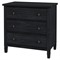 Nori Modern Classic Black Wood Bachelor Chest
