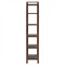 Elyse Modern Classic Brown Wood Arched Etagere