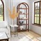 Elyse Modern Classic Brown Wood Arched Etagere