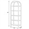 Elyse Modern Classic Brown Wood Arched Etagere