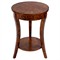 Rhett Modern Classic Brown Burl Round Side Table