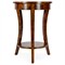 Rhett Modern Classic Brown Burl Round Side Table