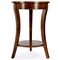 Rhett Modern Classic Brown Burl Round Side Table