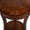 Rhett Modern Classic Brown Burl Round Side Table