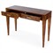Renz Modern Classic Brown Burl Console Table