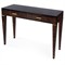Renz Modern Classic Dark Brown Burl Console Table