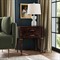 Renz Modern Classic Dark Brown Burl End Table