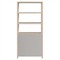 Shay Modern Classic Taupe Wood Bookcase