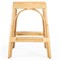 Frances Coastal Beach Natural Woven Rattan Counter Stool