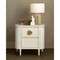 Sazana Modern Classic White Oak Demilune Nightstand