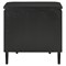 Sazana Modern Classic Black Oak Demilune Nightstand
