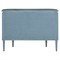Sazana Modern Classic Blue Linen Oak Demilune Sideboard