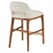 Camila Modern Classic Cream Performance Brown Oak Counter Stool