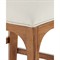 Camila Modern Classic Cream Performance Brown Oak Counter Stool