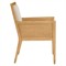 Bella Coastal Beach Beige Performance Natural Rattan Dining Arm Chair