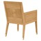 Bella Coastal Beach Beige Performance Natural Rattan Dining Arm Chair