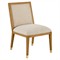 Bella Coastal Beach Beige Performance Natural Rattan Dining Chair