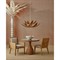Bella Coastal Beach Beige Performance Natural Rattan Dining Chair