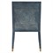 Bella Coastal Beach Grey Performance Blue Rattan Dining Chair
