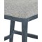 Bella Coastal Beach Grey Performance Blue Rattan Counter Stool