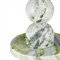 Kyle Modern Classic Green Marble Round Accent Table