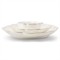 AERIN Coastal Beach White Ceramic Scalloped Nesting Serving Dish - Set of 3