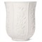 AERIN Josepha French Country White Ceramic Floral Waste Basket