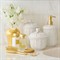 AERIN Josepha French Country White Ceramic Floral Pump Dispenser