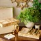AERIN Updated Traditional Cream Embossed Shagreen Bar Tool Set