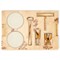 AERIN Updated Traditional Cream Embossed Shagreen Bar Tool Set
