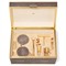 AERIN Updated Traditional Chocolate Embossed Shagreen Bar Tool Set