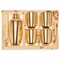 AERIN Updated Traditional Chocolate Embossed Shagreen Bar Tool Set
